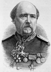 Portrét generála Coffinièrese. Rytina konce 19. století v „Histoire de France““ od H. Martina.