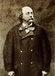 Portrét Gustava Flauberta (1821-1880), francouzského spisovatele.