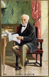 Portrét Henriho Martina. Chromolitografie 19. století.