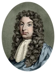 Portrét Henryho Purcella (1659 - 1695), britského skladatele.