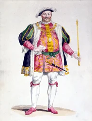 Portrét Jindřicha VIII. (1491 - 1547) z Anglie.