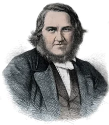 Portrét Jamese Younga Simpsona (1811-1870) skotský porodník - Sir James Young Simpson