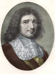 Portrét Jean Baptiste (Jean-Baptiste) Colbert (1619-1683).
