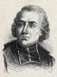 Portrét Jean Sibrake (Jean-Sibrakes) (nebo Siffrein) abbé Maury (1746-1817), francouzský kardinál a pařížský archeveque, člen Academy francaise - rytina z roku 1889