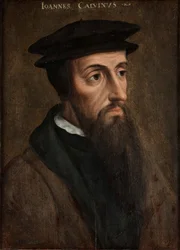 Portrét Jana Kalvína (1509-1564), asi 1550 (olej na desce)
