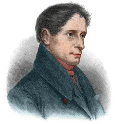Portrét Josepha Karla Benedikta von Eichendorffa (1788-1857), německého básníka a romanopisce.