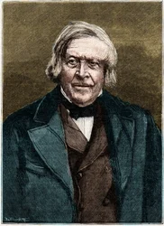 Portrét Julese Micheleta, francouzského historika a spisovatele (1798 - 1874).
