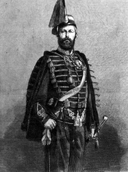 Portrét švédského krále Karla XV. (1826 - 1872).