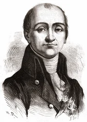 Portrét Lacépède - v “”Historie Francie”” od Henriho Martina, sd. 19. století.