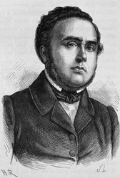 Portrét Ledru-Rollina (1807 - 1874). Rytina konce 19. století v „Histoire de France““ od H. Martina.