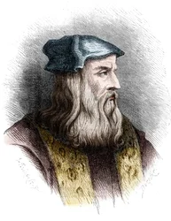 Portrét Leonarda de Vinci (Leonardo da Vinci) (1452-1519), italský malíř.