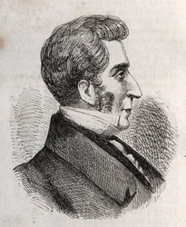 Portrét Louis Charles Bonaventure Pierre, hrabě z Mesnard 1769-1842 - rytina