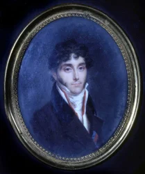 Portrét Louise Mathieu, hraběte z Molè (1781 - 1855), medailon