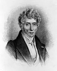 Portrét Luigiho Cherubiniho (1760-1842), italského skladatele.