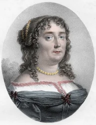 Portrét Madame de Scudery (1607-1701) - Portrét Madame de Scudery (nebo Madeleine de Scuderi (1607 - 1701), francouzská spisovatelka)