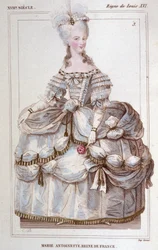 Portrét Marie Antoinetty (1755-1793) rytý 1830