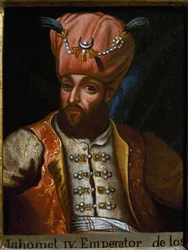 Portrét Mehmeda IV. zvaného Lovec, sultán Osmanské říše