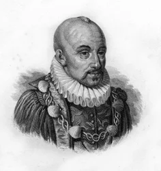 Portrét Michela de Montaigne, rytina z 19. století
