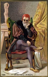 Portrét Michelangela Buonarroti dit Michelangelo (Michelangelo nebo Michel Ange