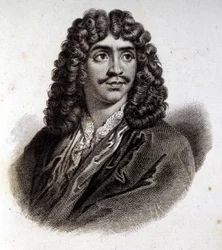 Portrét Molièra, rytina 19. století