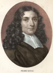 Portrét Pierre Bayle francouzský filozof a spisovatel (1647-1706)