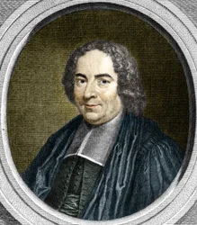 Portrét Pierra Varignona (1654-1722). Francouzský geometr.