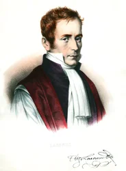 Portrét René Laennec (1781-1826) francouzský lékař Rytina 19. století Soukromá sbírka