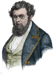 Portrét Roberta Bluma (1807-1848), německého politika, novináře, vydavatele a básníka - Robert Blum německý politik.