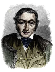 Portrét Roberta Owena (1771-1858), britského filantropa a socialisty.