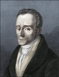Portrét Silvio Pellico, italský spisovatel (1789-1854)
