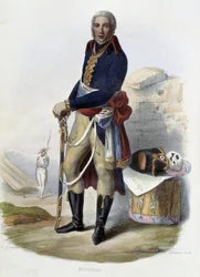 Portrét francouzského generála Jeana Victora (Jean-Victor) Moreau (1763-1813) - v „“Le Plutarque francais““, Ed. Mennechet, Paříž