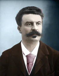 Portrét francouzského spisovatele Guy de Maupassant (1850-1893)