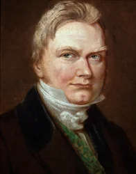 Portrét švédského chemika Jonse Jacoba Berzeliuse (1779-1848) Anonymní obraz. 19. století. Knihovna Královské švédské akademie věd, Stockholm