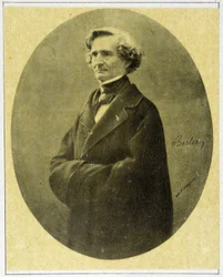 Portrét skladatele Hectora Berlioze (1803 - 1869) v roce 1858.