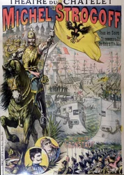 Plakát k filmu „Michel Strogoff“ v divadle du Châtelet, n.d. 19.