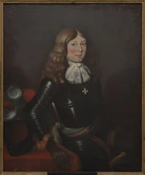 Prince Alexandre de Courlande - Portrét prince Alexandra Kuronského (1658-1686), Anonym. Olej na plátně, 2. polovina 17. stol.. Rozměr : 90x74 cm. Národní muzeum Stockholm