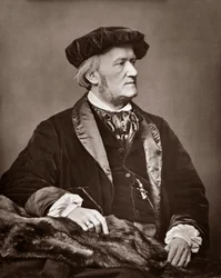 RICHARD WAGNER (1813-1883) německý hudební skladatel. Portrétní fotografie
