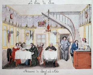 Hala restaurace „"Hovězí maso v módě"" v. 1820