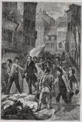 Vzpoura canutů v Lyonu v roce 1831 - Louis Bouvier-Dumolart (Dumolard) (Bouvier Dumolart) prefekt a zástupce Lyonnais propuštěn