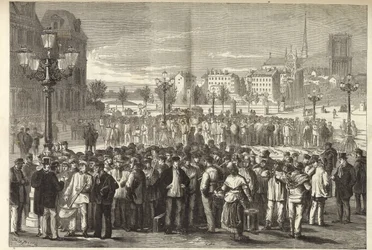 Trh v Mâcon na Place de l