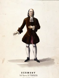 Postava Alfreda Germonta v „La Traviata“ od Giuseppe Verdiho.