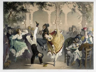 Mřížka v Bullier, cca 1860