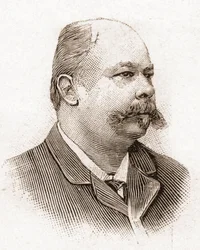 Členové Akademie Francaise v roce 1895: portrét Henri (Henry) Meilhac (1831-1897), francouzský dramatik.