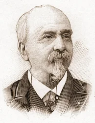 Členové Akademie Francaise v roce 1895: portrét Victora Cherbulieza (1829-1899), spisovatele, dramatika, esejisty, francouzského literárního kritika.