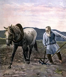 Tolstoj orat. Rytina konce 19. století.