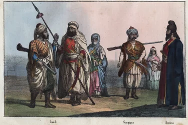 Tradiční kurdské kostýmy - gruzínské - arménské -