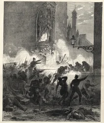 Povstání republikánů v Katalánsku: boje v Barceloně v noci z 25. na 26. září 1869 - Sexenio Democratico (šest let demokraté) - Španělsko pod vládou generála Francisca Serranose 1869/1870 - Republikánské povstání v Katalánsku: bar
