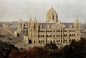 Victoria Station v Bombaji, konec 19. století