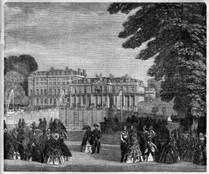 Pohled na palác Saint Cloud (Saint Cloud) v roce 1868