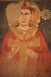 Nástěnná freska v San Zeno Maggiore. Verona